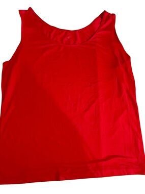 Worthington Essential Red Scoop Neck Tank 1X
